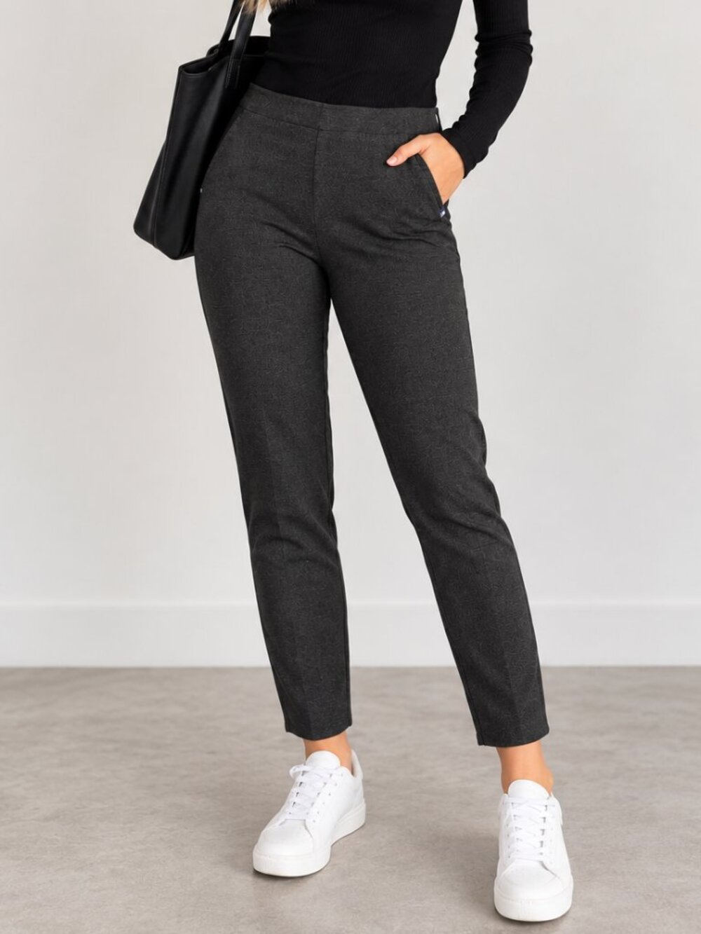 Kit and Ace Charcoal Grey Tailored Ankle Pants | Size 6